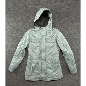Kuhl Luna Jacket Womens Small Gray Fleece Lined Hooded Parka Outdoor Winter